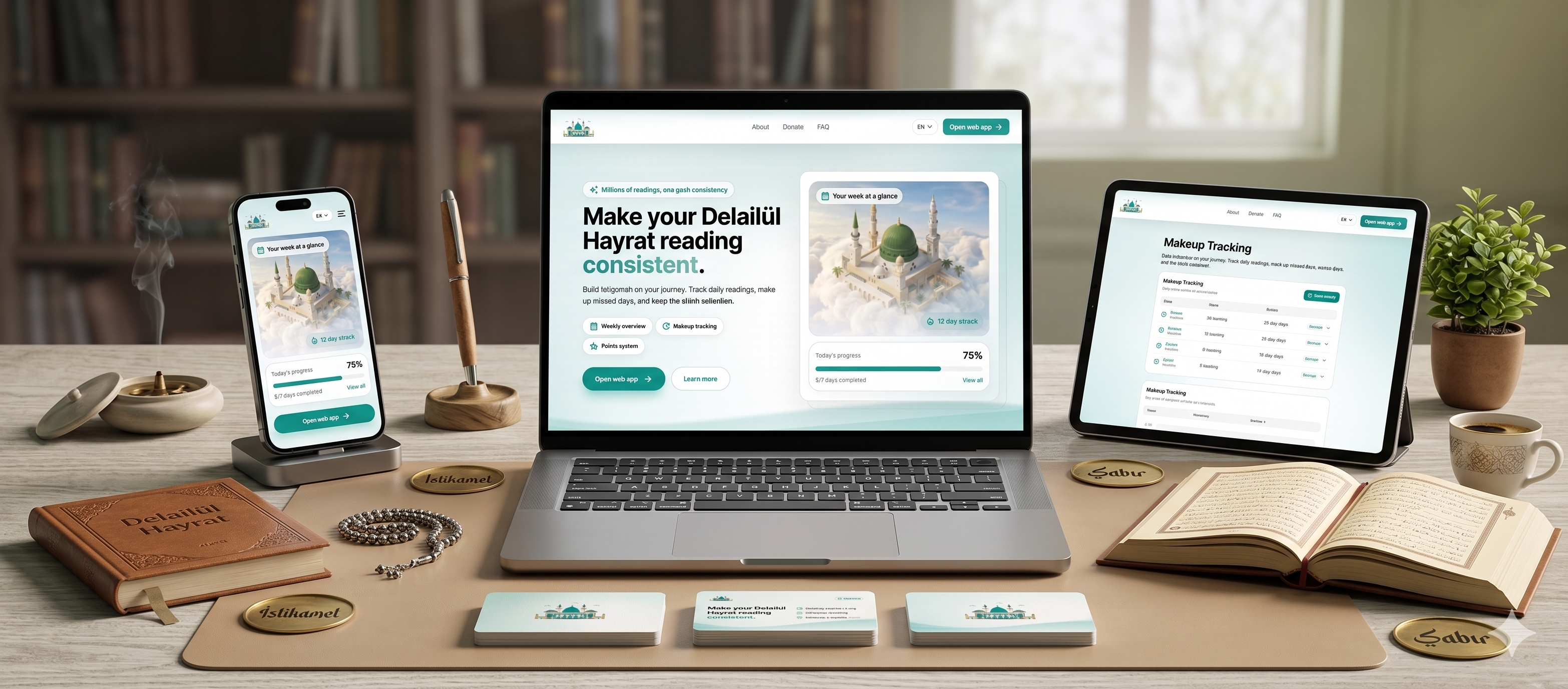 Delail-i Hayrat — Web + iOS + Android Dua Uygulaması Desteği